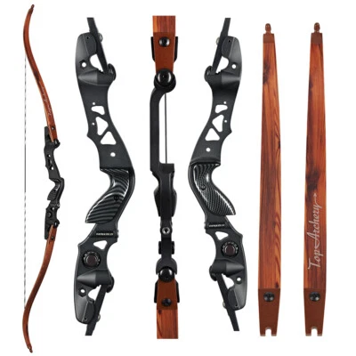 Archery 62" Takedown ILF Recurve Bow for Right Hand Hunting Target Competition - Image 1 of 4