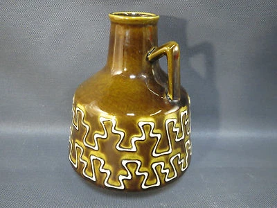 Ancien pot à eau cruche en terre vernissée Savoie déco chalet montagne - Photo 1/4