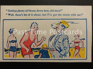 Early PC - Donald Mc Gill Comics "GET PLENTY OF OZONE DOWN HERE, OLD MAN" - Picture 1 of 1