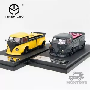 TIME MICRO 1:64 T1 Van pickup grey / Yellow Diecast Model Car - Picture 1 of 12
