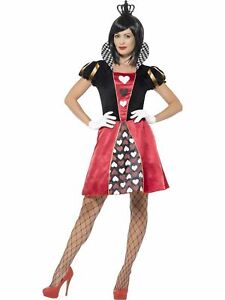 Carded Red Queen of Hearts Alice Book Week Halloween Ladies Costume