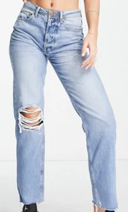 Schicke Mom Jeans von River Island – Ankle Jeans  destroyed 31 Tall Highwaist - Bild 1 von 5
