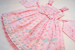 Angelic Pretty Sugary Carnival (lanzamiento 2011) JSK en rosa LOLITA EGL KAWAII - Imagen 1 de 13