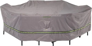 Waterproof 140" Rectangular/Oval Patio Table & Chairs Cover, Outdoor Protection - Picture 1 of 10