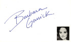 Barbara Garrick Signed Auto 3x5 Index Card Jumper