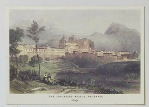 40537 31 Cartolina fuori formato - Palermo - Palazzo Reale - Imagen 1 de 2