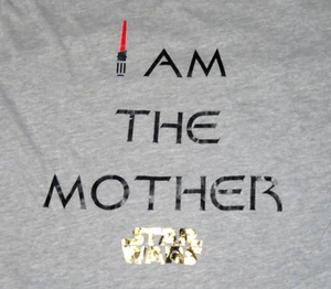 Bella + Leinwand Disney Star Wars grau I AM THE MOTHER Screen T-SHIRT Damen L - Bild 1 von 4