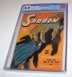 Shadow Comics V5 #9 - Street and Smith 1945 Golden Age Issue - CGC VG/FN 5.0 - Picture 1 of 1