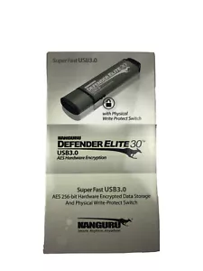 Kanguru Defender Elite30, Hardware Encrypted, Secure, SuperSpeed USB 3.0 Flash - Picture 1 of 9