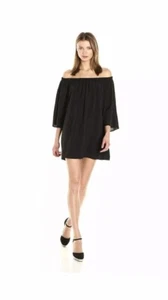 French Connection Summer Crepe Off-the-Shoulder Bell Sleeve Dress Size Small - Picture 1 of 2