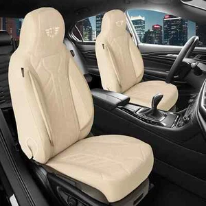 Fundas de asiento de coche Prime Pilot para Maserati Ghibli 3 desde 2013 (negro-beige) HERM207 - Imagen 1 de 11