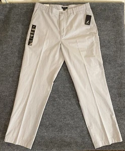 Pantalone chino Nautica Clipper uomo 38x34 grigio chiaro relax fit nuovo con etichette cotone - Foto 1 di 19
