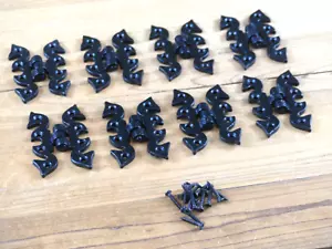 8 Hinges 2 3/4" Long Decorative Butterfly Hinge Cabinet Gate Iron Hand Forged - Picture 1 of 8