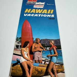 United Airlines Hawaii Vacations Brochure Hawaiian Holidays 1959 - Picture 1 of 6