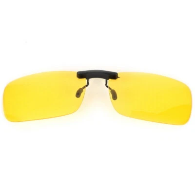 Night Vision Anti Glare Polarized Clip On Driving Glasses Sunglasses UV400 Lens - Image 1 of 4