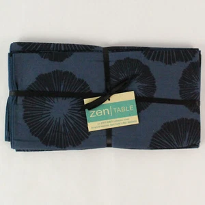 Set of 4 Zen Table Dark Blue Napkins - All Natural, Handcrafted in Bali - Picture 1 of 5