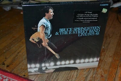 SEALED NEW BRUCE SPRINGSTEEN THE E STREET BAND LIVE 1975-85 3 CASSETTES BOX SET - Image 1 of 4