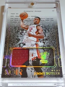 2023 Panini Noir Jimmy Butler #PATCH PRIME /25 Game Worn 2 Color Jersey - Rare - Picture 1 of 4