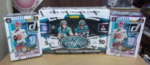 2025 CERTIFIED HOBBY + (2) DONRUSS BLASTER SEALED  FOOTBALL BOX LOT - Picture 1 of 1