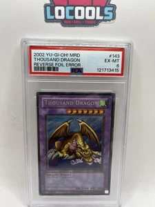 YUGIOH 2002 Mille Draghi Errore Foil Inverso MRD-143 Segreta Rara PSA 6 - Foto 1 di 2