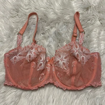 Sujetador Chantelle 34DDD Rosa Campos Elíseos Sin Forro Demi Con Aros 26050 Foto 1 de 4