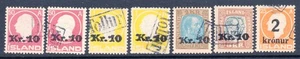 Iceland 140-143, 149 Used 1924-1930 issues with revenue cancels CV $284 - Picture 1 of 1