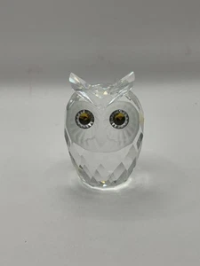 Vintage Swarovski Kristall kleine Eule Figur Briefbeschwerer 2,5 Zoll groß - Bild 1 von 12