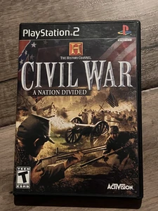 History Channel Civil War A Nation Divided (Sony Playstation 2 PS2, 2006) CIB - Foto 1 di 7