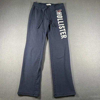 Hollister логотип графический толстовки женщин маленький синий S Athletic Lounge брюки * недостаток - Изображение 1 из 4