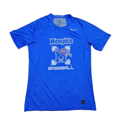 Camisa de treino de beisebol Nike Pro Hypercool ajustada top L masculina Memphis Tigers - Imagem 1 de 4