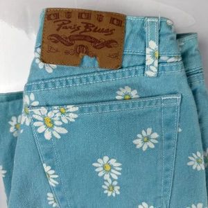 De colección. Pantalones de mezclilla Paris Blues para mujer talla 7 tiro bajo acampanados margarita Y2K hechos en EE. UU. - Imagen 1 de 12