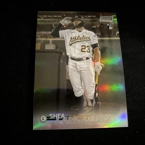 2023 Topps Stadium Club Shea Langeliers RC CHROME REFRACTOR Rookie Card A's - Picture 1 of 2