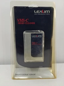 Limpiador de cabezal de videocámara Lexum VHS-C 1996 de colección casete sellado grado profesional LXVHSC - Imagen 1 de 7
