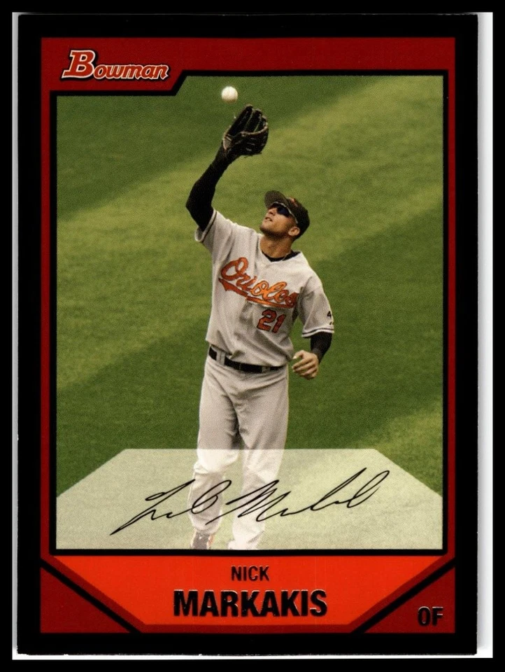 2007 Bowman #20 Nick Markakis - Image 1 of 2