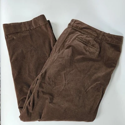 Talbots Corduroy Pants Womens 20W Mocha Brown Stretch Casual Office Career  - Image 1 of 4