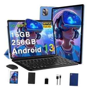 Tablet 2K Screen Tablet 10.36 Inch, 16GB RAM + 256GB ROM + TF 1TB / 2000 x Blue - Picture 1 of 7