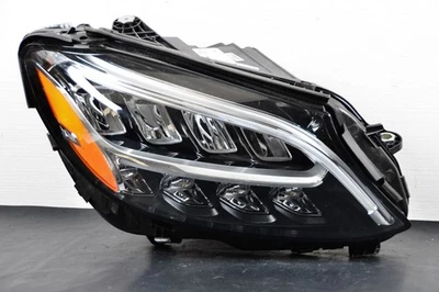 Faro LED lateral pasajero para Mercedes Benz W205 C300 C43 C63 2019 2020 2021 Foto 1 de 4