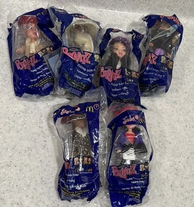 6 Vintage 2003 McDonalds BRATZ Puppen ~ Happy Meal Spielzeug ~ 2 ~ 5,7,8 ~ Neu in Verpackung * lesen * - Bild 1 von 8