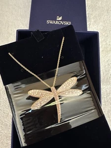 Swarovski Halskette Ewige Blume Libelle Kristall Pave Rosegold 5524856 - Bild 1 von 8