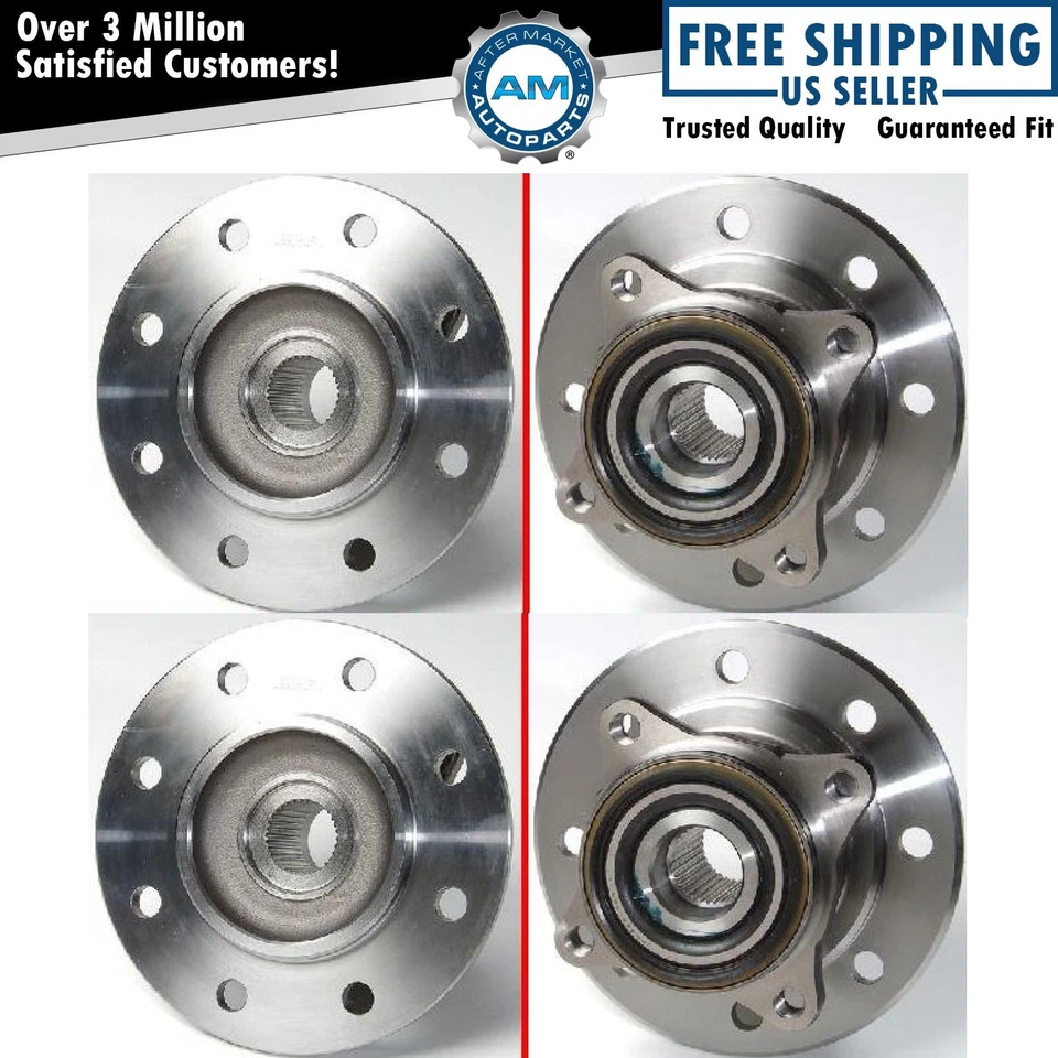 Front Wheel Hub & Bearing Pair Set for Chevy GMC Suburban Pickup Truck 4WD - Image 1 of 1