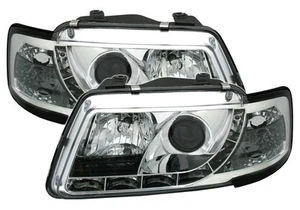 Scheinwerfer LED mit Tagfahrlicht für for AUDI A3 8L 1996-2000 Chrom AU LPAU61WP - Picture 1 of 12