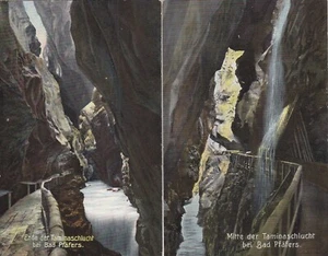 Bad Pfäfers Lot 2 AK uralt Taminaschlucht Suisse Schweiz 2307202 - Picture 1 of 2