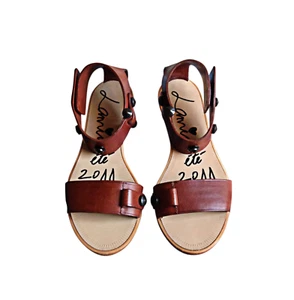 Lanvin 2011 Brown Leather Flat Sandals Size 39.5 - Picture 1 of 8