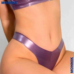 Latex Thong Rubber High Cut Thong Pantie Custom Made Latex Lingerie  Fetish SM - Picture 1 of 7