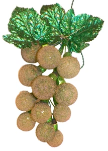 Grape Cluster 12 Light Christmas Tree Holiday Lamp Green Timco Japan OB Vintage - Picture 1 of 8