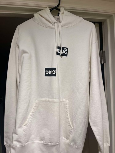Felpa con cappuccio Supreme Comme des Garcons CDG Split Box Logo Taglia Large Autentica