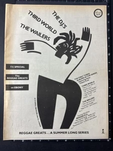 THIRD WORLD THE WAILERS ISLAND 15X11" 1985 Presse Werbung Poster L279 - Bild 1 von 1