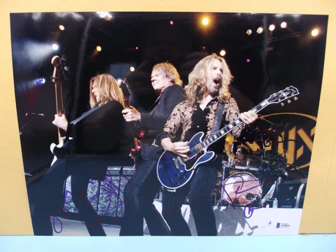 STYX Band signed 11x14 Complete by all SIX band members BECKETT Letter COA Cover