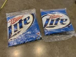 MILLER LITE GOODYEAR INFLATABLE TIRE nascar racing beer 2009 Lot Of 2 NEW - Picture 1 of 4