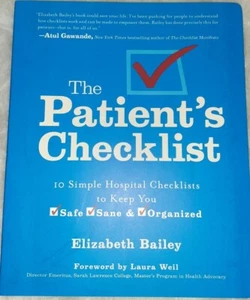 The Patient's Checklist: 10 Simple Hospital Checklists REFERENCE BOOK JOURNAL  - Bild 1 von 8